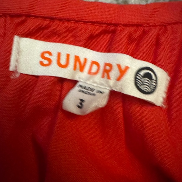 Sundry Bright Red Crop Top - Picture 2 of 8